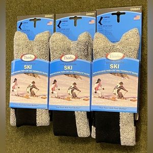 NEW- Thorlos Ski Socks, Unisex size Large Men’s 9-12.5, Women’s 10.5-13, Black